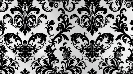 Fototapeta premium a rococo pattern adorning the ornate ceiling of a historic ballroom. SEAMLESS PATTERN