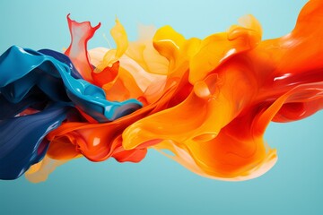Colorful Paint Swirls
