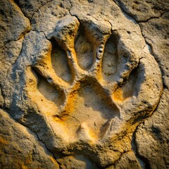 Dinosaur footprint