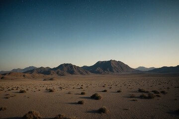 sunset in the desert