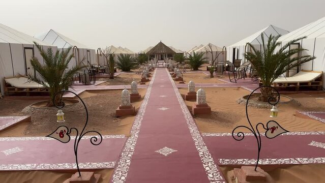Camp in the Merzouga desert in Morocco