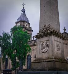 Birmingham temple in cloudy days