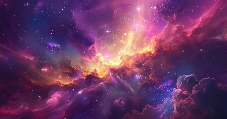 Background of galaxy and stars	