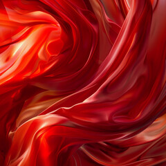 Obraz premium Red silk background with some yellow tones