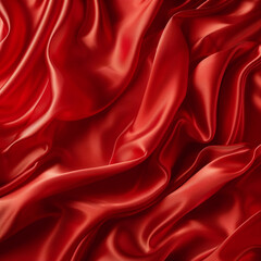 Obraz premium Elegant shiny red silk background