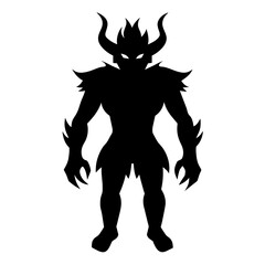 Modon Tak silhouette on white background 