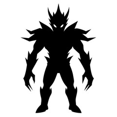 Modon Tak silhouette on white background 