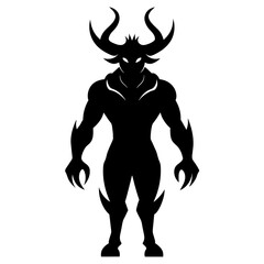 Modon Tak silhouette on white background 
