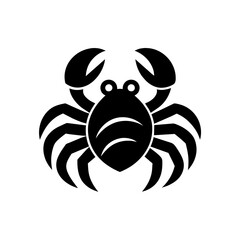 black and white crab