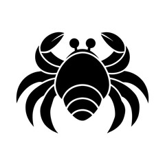 black and white crab