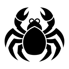 black and white crab