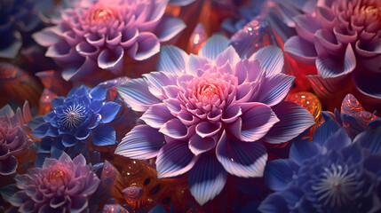 coral reef in aquarium