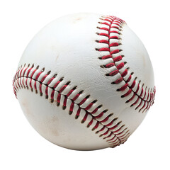 Old Baseball With Red Stitch