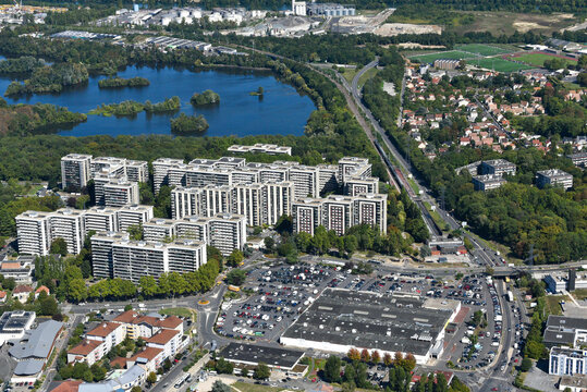 Photo a&eacute;rienne de Grigny (91)