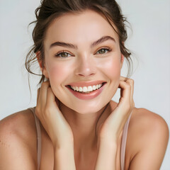 Skin care woman, product model, models simple photoshoot