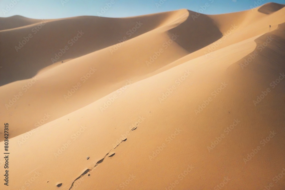 Sticker footprints in the sand