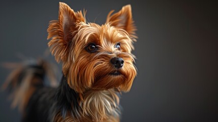 Close-up portrait of a yorkshire terrier
