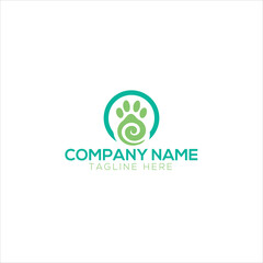 dog and cat logo design. pet care white linear style concept element
