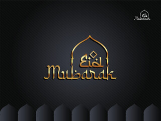 EID MUBARAK GREETINGS CARD DESIGN.eps