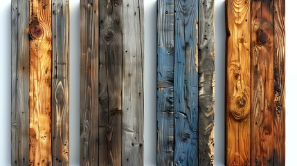Wooden Textures: Collection of Panels with Varied Aging Effects