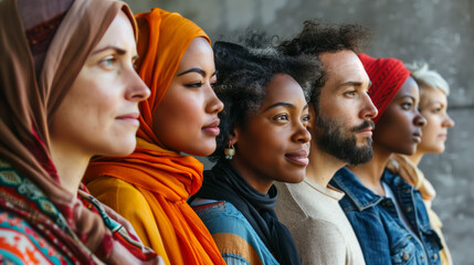A diverse group of people from different cultural backgrounds engaged in dialogue, symbolizing cross-cultural communication and understanding.