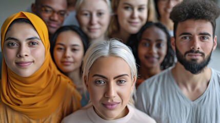 A diverse group of people from different cultural backgrounds engaged in dialogue, symbolizing cross-cultural communication and understanding.