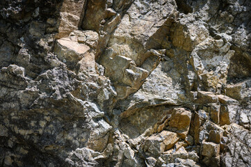 Close-up. Stone wall background with copy space 1