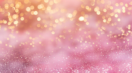 Pink and gold glitter background design