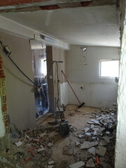 Construction Work of Kitchen Renovation