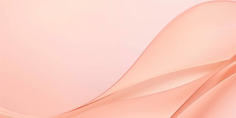 Light Peach Background, Gentle Curves, Soft Lines, Elegant Design