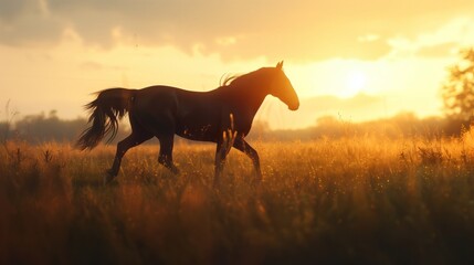 Horse Shadow Moving, Sunlight Filtering Through, Nature's Beauty