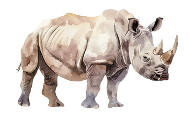 Obraz premium rhino watercolor digital painting good quality