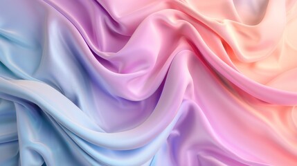 Obraz premium Colorful silk fabric waves background