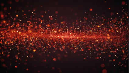 Red Technology Particle Abstract Background