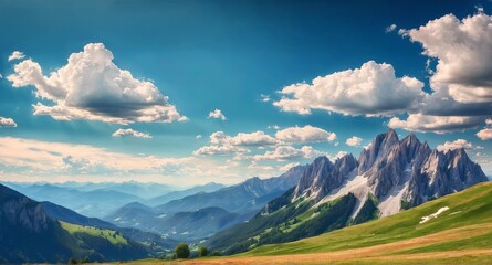 Summer mountain landscape