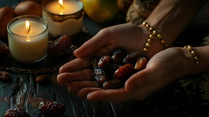 praying hands with rosary