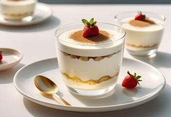 Cream dessert.