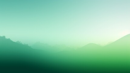 Blurry Mountain Range in Distance