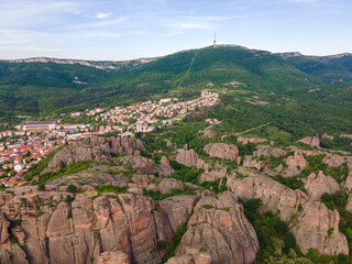 Aerial view of Belogradchik Rocks, Bulgaria