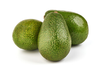 Avocado, isolated on white background.