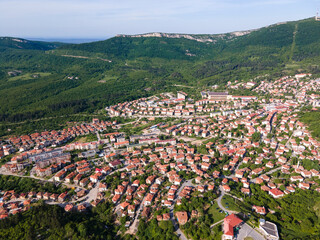 Aerial view of Belogradchik Rocks, Bulgaria