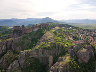 Aerial view of Belogradchik Rocks, Bulgaria