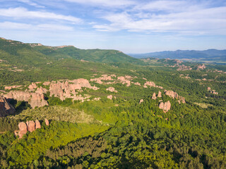Obraz premium Aerial view of Belogradchik Rocks, Bulgaria