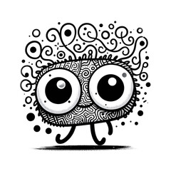 surreal funny monster