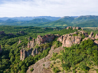 Obraz premium Aerial view of Belogradchik Rocks, Bulgaria