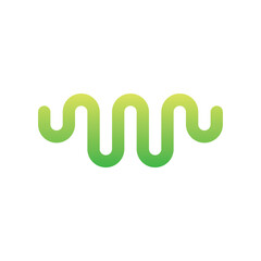Obraz premium modern sound wave logo premium template