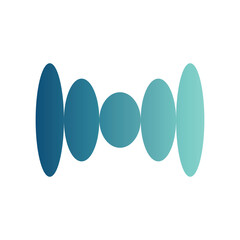 modern sound wave logo premium template