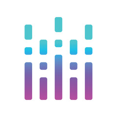 modern sound wave logo premium template