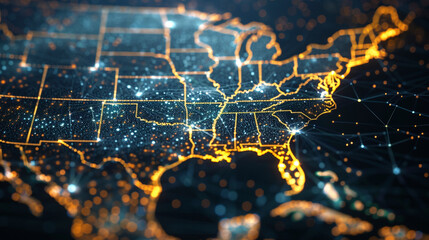 holographic map of the united states
