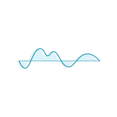 modern sound wave logo premium template